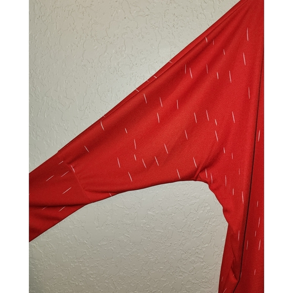 NWT Worthington Women's Top Long Batwing Sleeves Fiery Red Bespeckled Size XL - Picture 5 of 11